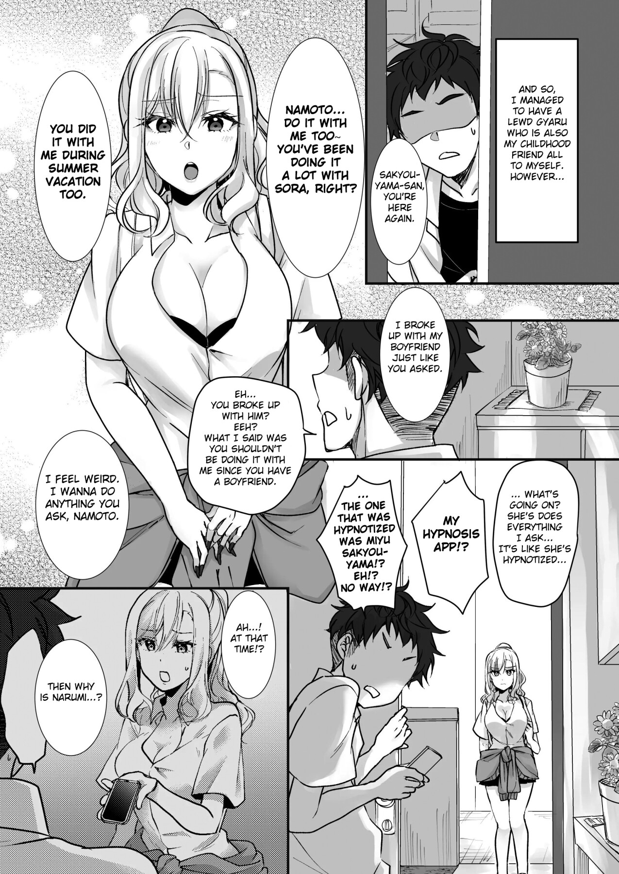 hentai manga MistakeR ~ A plan to use a hypnosis app to transform a plain, busty childhood friend into the perfect sexy gal and make her my girlfriend ~